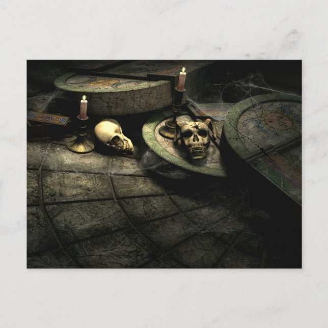 Deaths Domain Gothic Art Postcard Postkarte (Vorderseite)