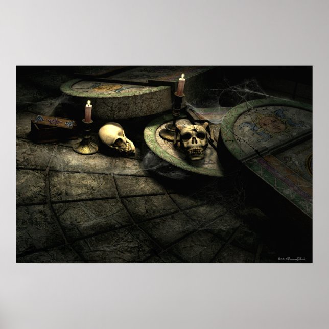 Deaths Domain Gothic Art Poster (Vorne)