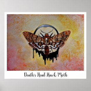 Death's Head Hawk Moth Poster