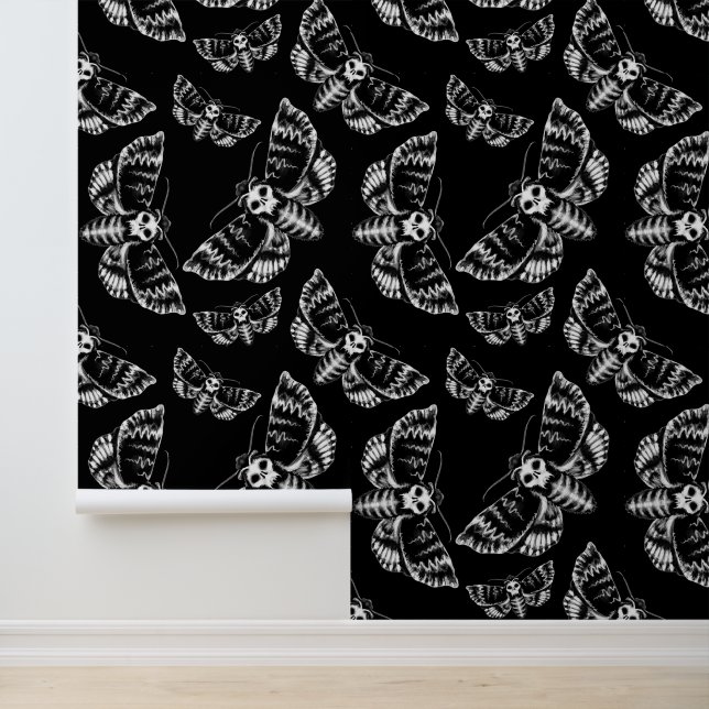 Deaths Head Hawkmoth Gothic Tapete (Anwendung)