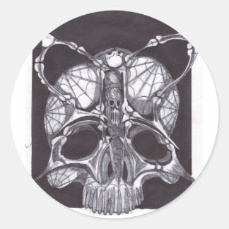 Deathshead Schädel Runder Aufkleber