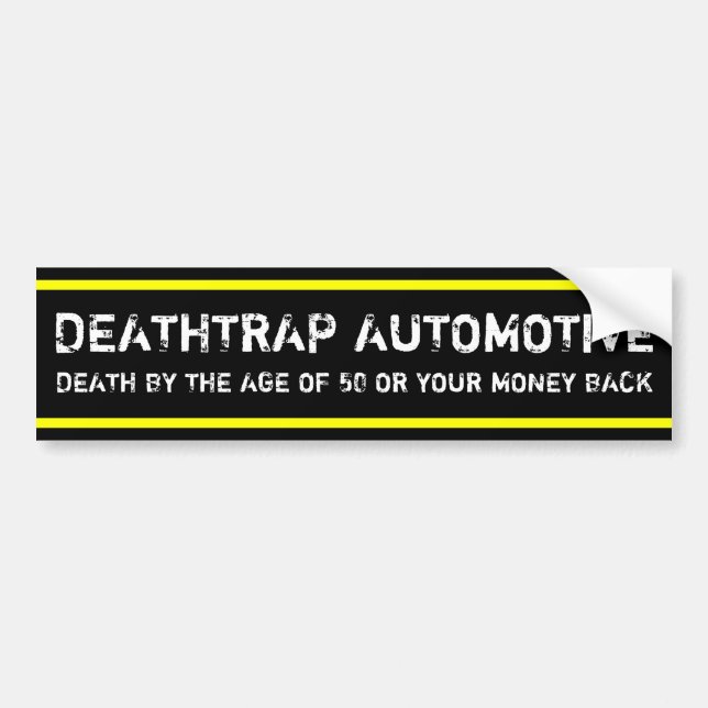 DEATHTRAP AUTOMOTIVE AUTOAUFKLEBER (Vorne)