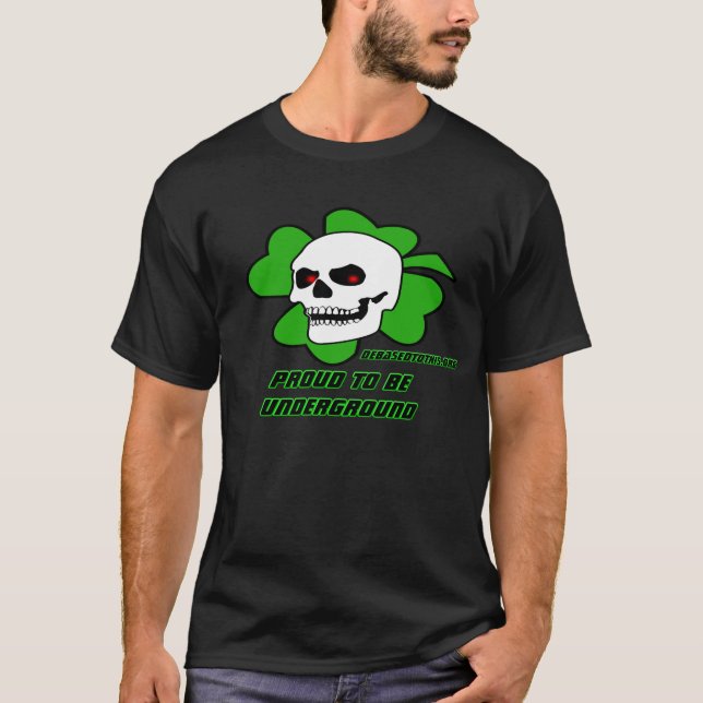 Debasedtothis "stolz, Untergrundzu sein" T - Shirt (Vorderseite)
