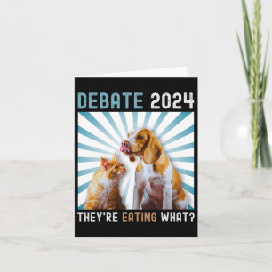 Debate 2024 Haustiere Katze Sie essen W Karte
