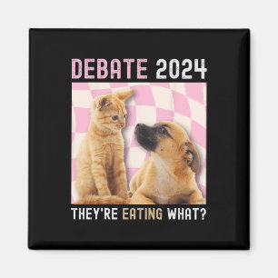 Debate 2024 Haustiere Katze Sie essen W Magnet