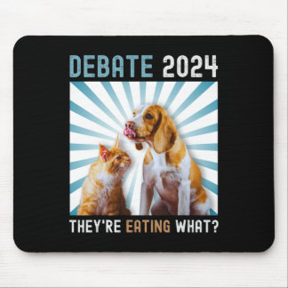 Debate 2024 Haustiere Katze Sie essen W Mousepad
