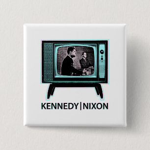 Debatte 1960 Kennedys Nixon Button
