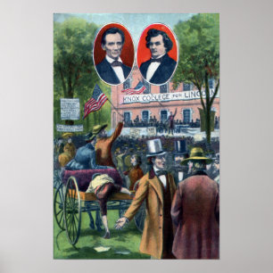 Debatte Lincoln-Douglas von 1858 Poster