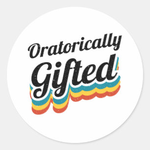 Debattierteam-Debattierspiel Runder Aufkleber