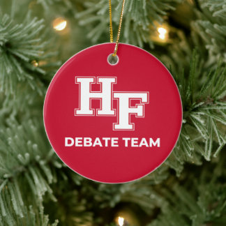 Debattierteam von Homewood-Flossmoor Keramik Ornament