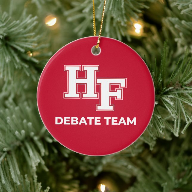 Debattierteam von Homewood-Flossmoor Keramik Ornament (Baum)