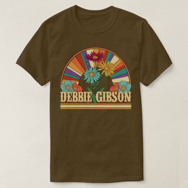Debbie-Blume Name Gibson Personalisiert Gifts Rett T-Shirt (Design vorne)