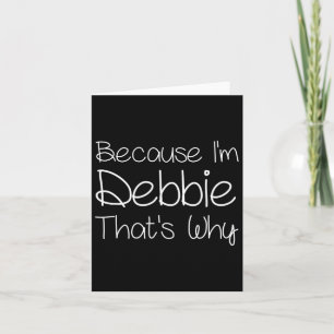 Debbie Funny Personalisiert Geburtstag Frauen bene Karte