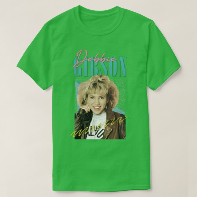 Debbie Gibson 80er Styled Aesthetic Design T-Shirt (Design vorne)