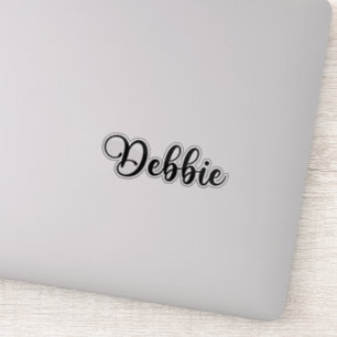 Debbie Name - Handgeschriebene Kalligrafie Aufkleber