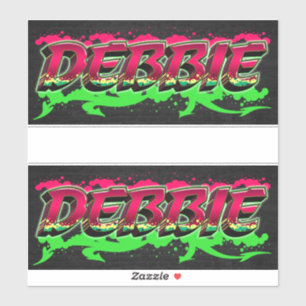 Debbie Vorname Name Graffiti Aufkleber Sticker