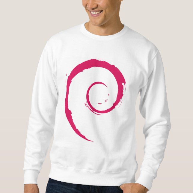 Debian grundlegendes Sweatshirt, weiß Sweatshirt (Vorderseite)