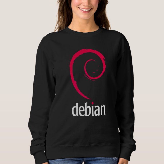Debian Linux  Software Programmierer Entwickler Co Sweatshirt (Vorderseite)