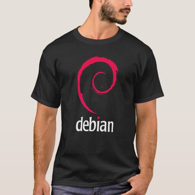Debian Linux Software Programmierer Entwickler Cod T-Shirt (Vorderseite)
