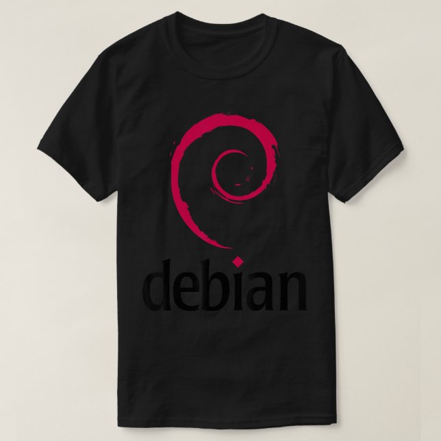 Debian Linux Spiral Open Source Shirt (Design vorne)