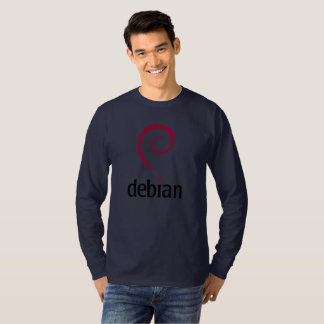 Debian Wort-offizieller Logo-Spirale-Strudel-T - T-Shirt