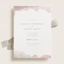 Debonair Blush Pink Hochzeit Einladung