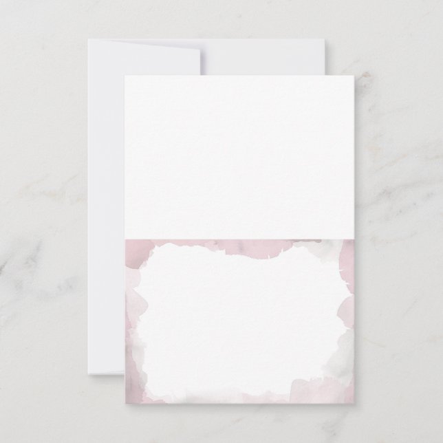 Debonair Blush Pink Hochzeitskarten Einladung (Vorderseite)