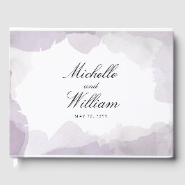 Debonair Lavender Wedding Gästebuch