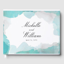 Debonair Turquoise Wedding Gästebuch