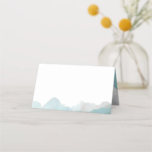 Debonair Turquoise Wedding Platzkarte