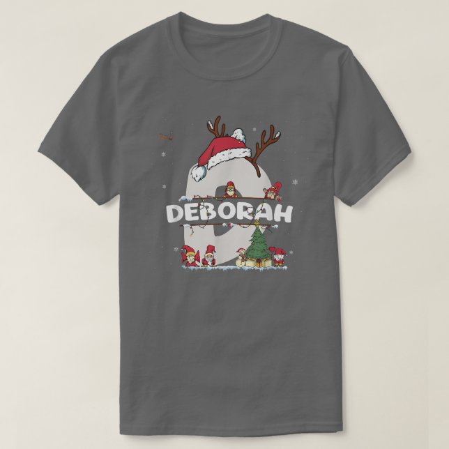 Deborah Christmas Shirt mit Deborah Name für lusti (Design vorne)