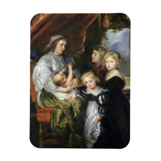 Deborah Kip und ihre Kinder Magnet (Vertikal)