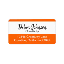 Debra Beruflich Classic Moderne Farbstreifen Adressaufkleber