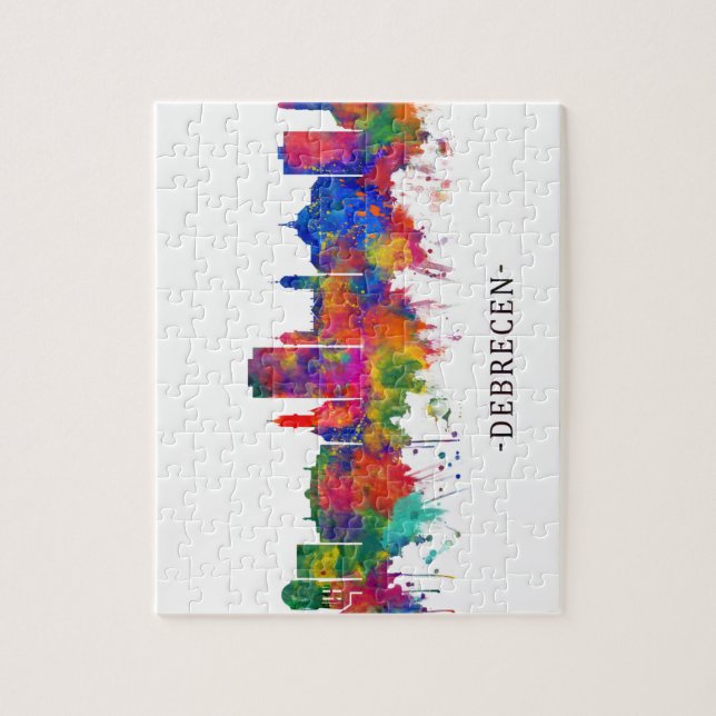 Debrecen Hungary Skyline Puzzle (Vertikal)