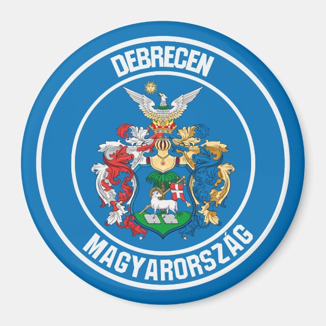 Debrecen Round Emblem Magnet (Vorne)