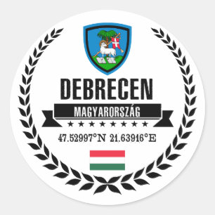 Debrecen Runder Aufkleber