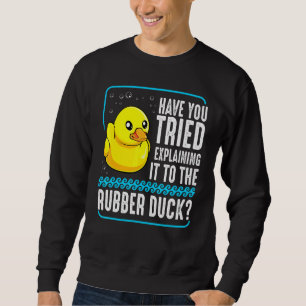 Debuggen von Webcoder-Programmierern für Rubber-Du Sweatshirt
