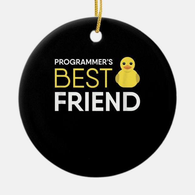 Debugger-Programmierer für Rubber Duck bester Freu Keramik Ornament (Vorne)