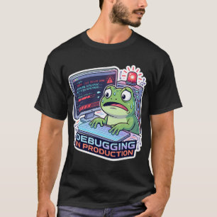 Debugging In Production Frosch - Lustiger Programm T-Shirt