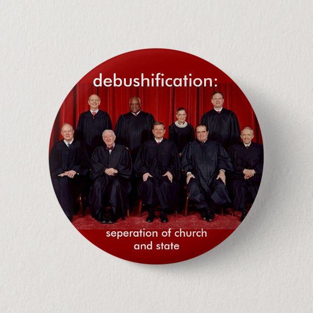 debushification: Trennung der Kirche und des Staat Button (Vorderseite)