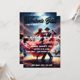 Debutante Ball Cotillion Ballroom tanzen Einladung
