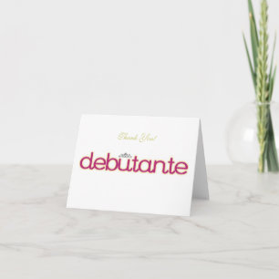 Debutante Collection ~ Blank Danke Notizkarten