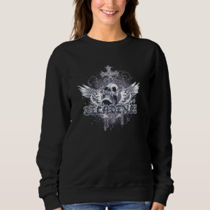 DECADENCE 666 ANGEL SKULL WINGS Provokative Rebell Sweatshirt