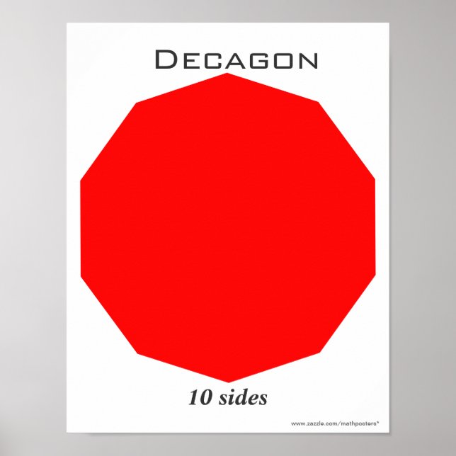 Decagon Poster of Polygon (Vorne)