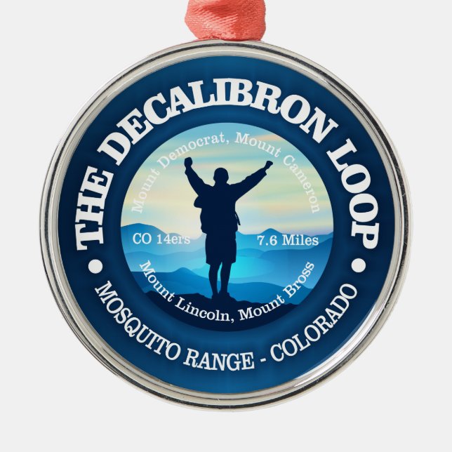 Decalibronschleife (Wandern) Ornament Aus Metall (Vorne)