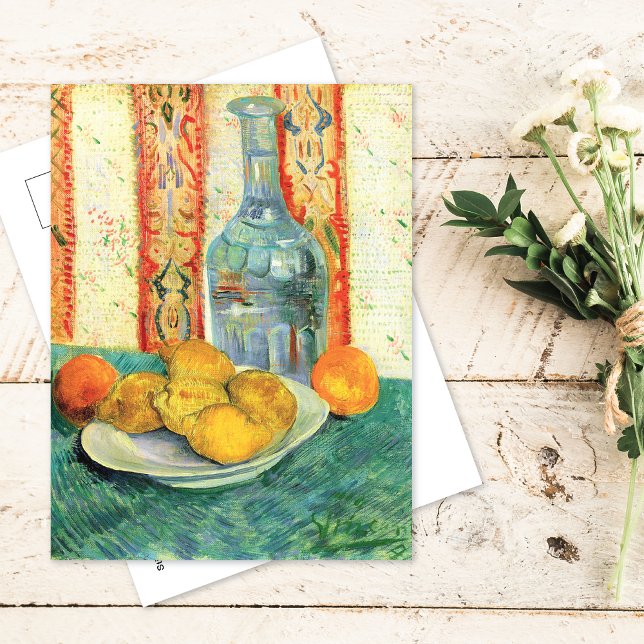 Decanter und Lemons Vincent van Gogh Postkarte (Von Creator hochgeladen)