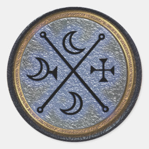 decarabia runder aufkleber