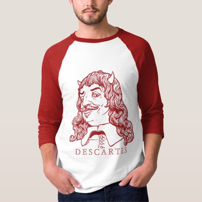 Decartes schlechtes Dämon-Shirt T-Shirt (Vorderseite)