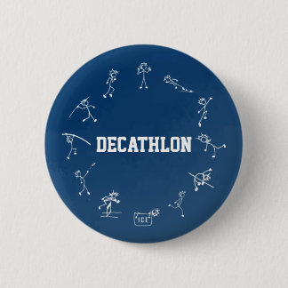 Decathlon Stickman Track und Field Athletics Blue Button