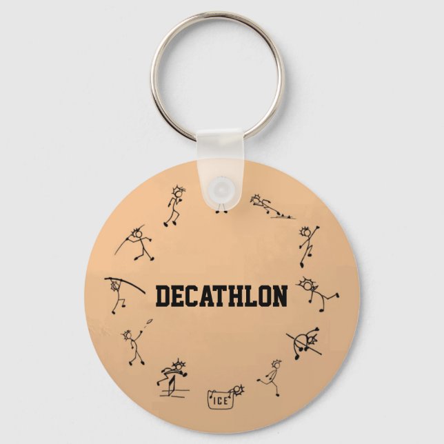 Decathlon Stickman Track und Field Athletics Schlüsselanhänger (Vorderseite)
